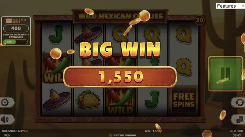 Wild Mexican Chillies - голема добивка во Free Spins
